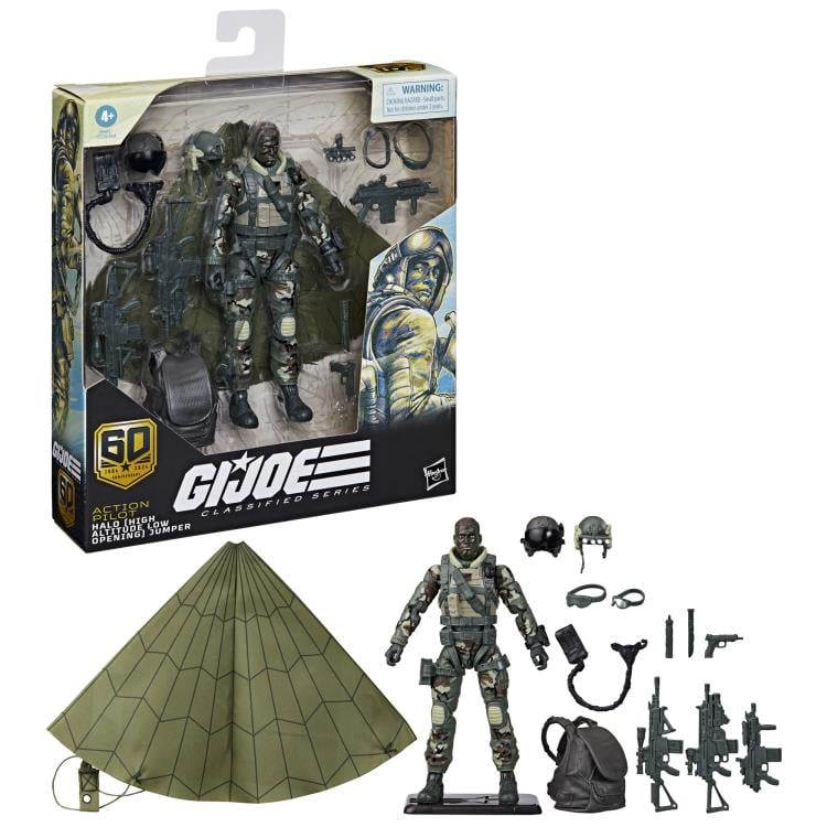 G.I. Joe Classified Series 60th Anniversary Action Pilot - HALO - High Altitude Low Opening - Jumper