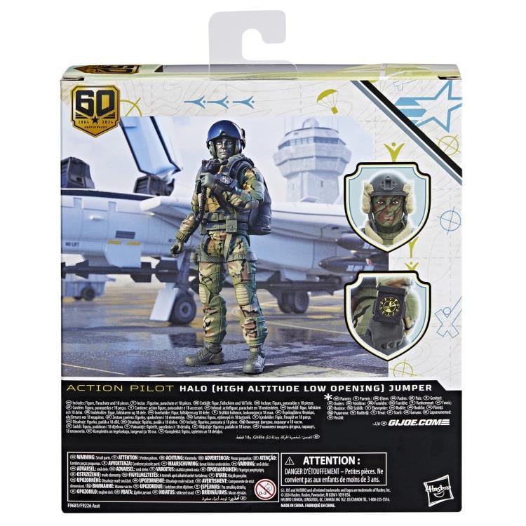 G.I. Joe Classified Series 60th Anniversary Action Pilot - HALO - High Altitude Low Opening - Jumper