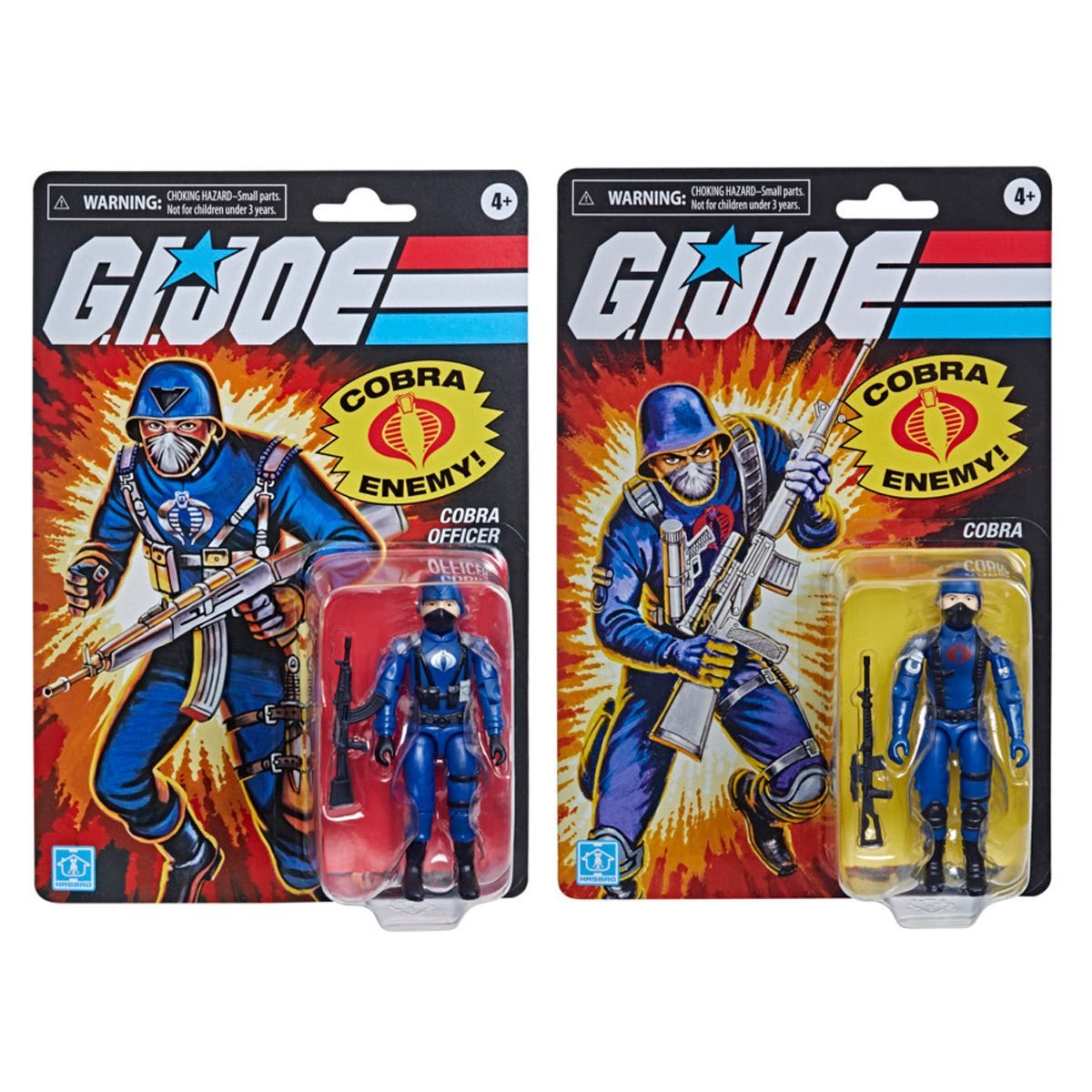 G.I. Joe Retro Collection Cobra Officer and Cobra Trooper 3 3/4-Inch Action Figures 2-Pack - Exclusive